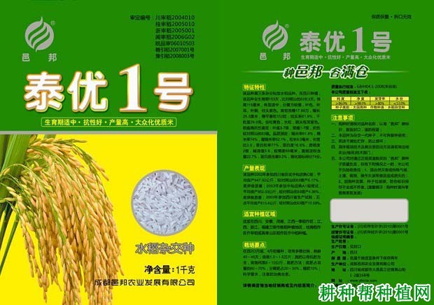 泰优1号水稻品种好不好? 泰优1号水稻品种好不好?