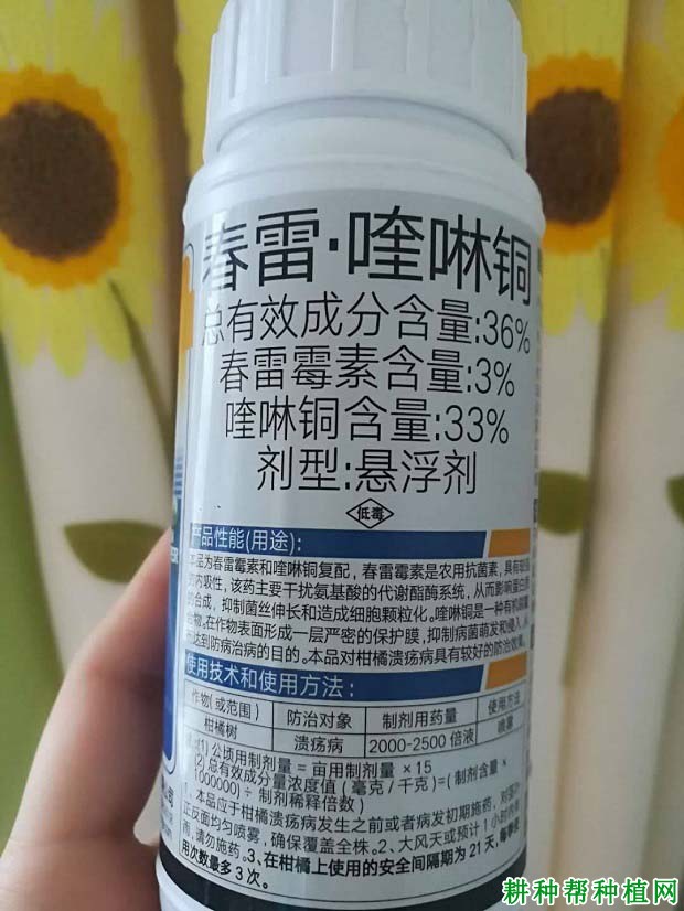 喹啉铜使用技术